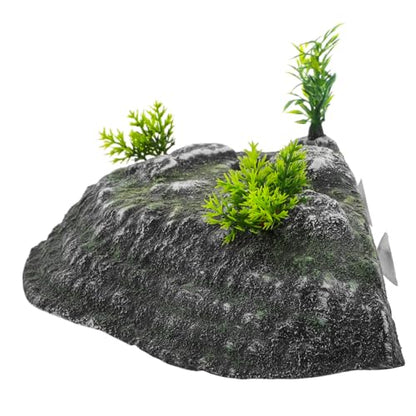 Toddmomy Turtle Basking Platform Climbing Ramp and Floating Island Natural Habitat Decor for Aquariums Resting Terrace for Tortoises and Reptiles Physical Activity and Reduces Stress