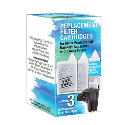 Koller Products Size Small Replacement Filter Cartridges - 3 Pack