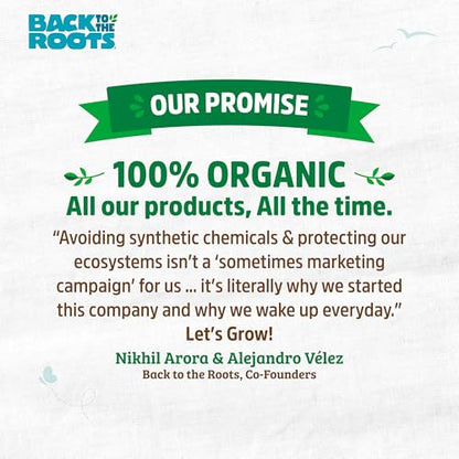 Back to the Roots 3-in-1 Seed Starting Mix 6 Quarts, 100% Organic & USA Made for Herbs, Veggies, Flowers, w/Nutrient Rich Plant Food, Worm-Castings, & Moisture Controlling Yucca Brown - size: 6 Quart, style: Seed Starting Mix