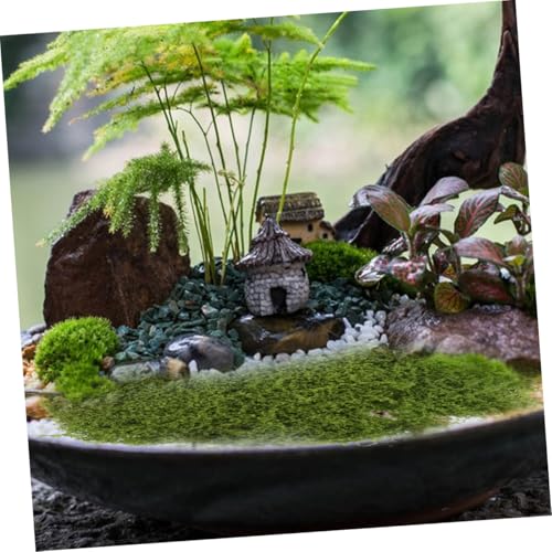 SEWOART 1bag Realistic Fake Moss Faux Filamentous Moss Terrarium Decor Sphagnum for Plants