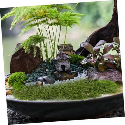 SEWOART 1bag Realistic Fake Moss Faux Filamentous Moss Terrarium Decor Sphagnum for Plants