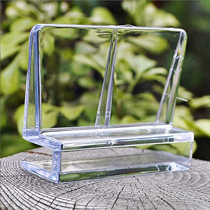 TOPINCN Aquarium Glass Cover Holder, 20Pcs Acrylic Clips, Transparent, 12mm - size: 12mm