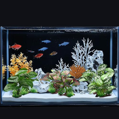2Pcs Reptile Artificial Plants, Terrarium Plants Decorations, Aquarium Fish Tank Plant, Amphibian Habitat Hideout (Style-2) - color: Style-2