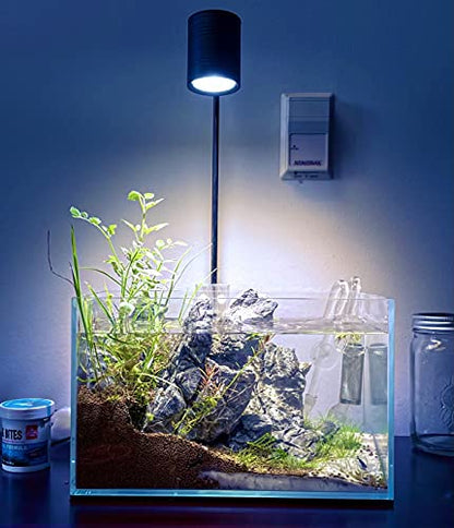 LED Aquarium Light, Full Spectrum COB LED Spotlight for Planted Aquariums, Small/Nano Tanks, Wabikusa, Terrarium, Paludarium