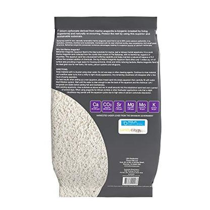 Aqua Natural Aquarium Sand, Coarse Aragonite, 10lb | Reef, Saltwater and Marine Aquariums - size: 10lb