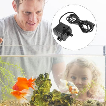 Mini Submersible Water Pump for Fountains and Fish Tanks with Quiet Operation, Abs Material, 90l/h to 240l/ Rate, Practical Small Pond Pump for Aquarium and Outdoor Use