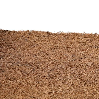 Natural Coconut Fiber Mat 20x100cm Cuttable Reptile Terrarium Liner Breathable Soil Cover for Hanging Baskets Vases Brown