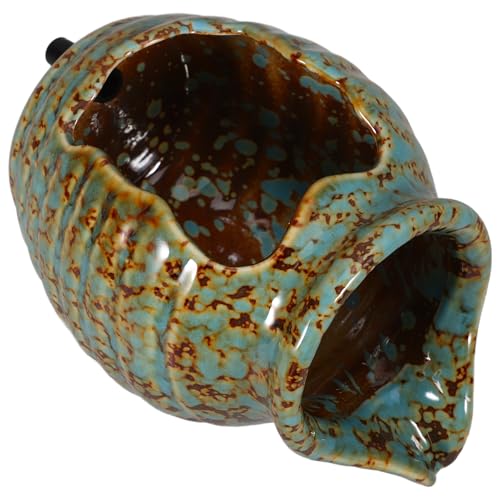 Ceramic Pot Water Fountain Indoor Outdoor Tabletop Circulating Water Jar with for Garden Patio Courtyard Decor
