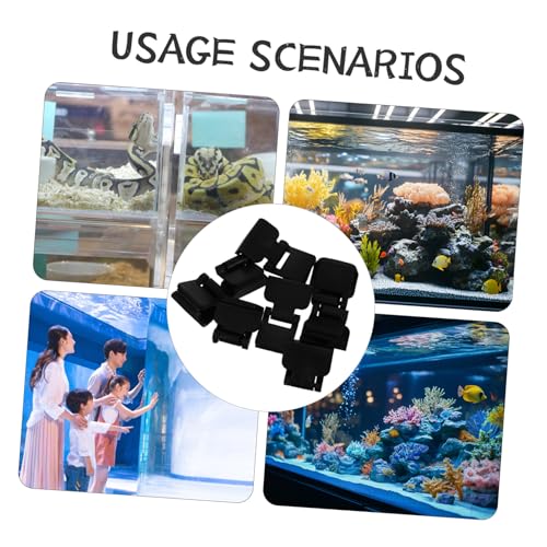 8pcs Aquarium Lid Clips for Turtle Tanks Durable Locking Buckles for Reptile Enclosures Easy Installation Secure Fit for Tank Covers for Preventing Escape