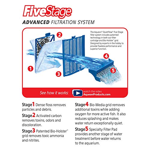 Aqueon Aquarium Fish Tank Replacement Filter Cartridges Large - 3 Pack - size: 3 Pack