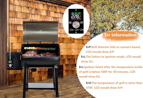 Replacement Pit Boss Digital Thermostat Controller Board with WiFi and Bluetooth Function, can Connect to Mobile APP, Easier to Control Grill Temperature - size: WiFi+Bluetooth controller