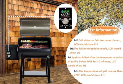 Replacement Pit Boss Digital Thermostat Controller Board with WiFi and Bluetooth Function, can Connect to Mobile APP, Easier to Control Grill Temperature - size: WiFi+Bluetooth controller