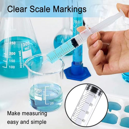 60ml Syringe for Liquid, Syringe Without Needle for Pet Feeding, Liquid Measurement, Individually Wrapped, Pack of 4 - size: 60ml