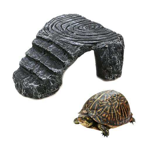 Triangle Climbing Platform Resin Turtle Basking Platform | Tortoise Dock, Resting Rock Climbing Ramp, Shale Step Ledge - color: Triangle Climbing Platform