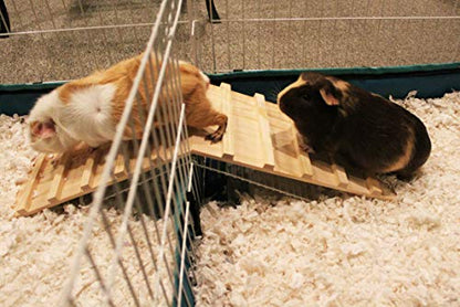Wood Bridge for Small Animal Cage or Habitat - Guinea Pigs, Ferrets, Chinchillas, Hedgehog, Dwarf Rabbits and Other Small Animals