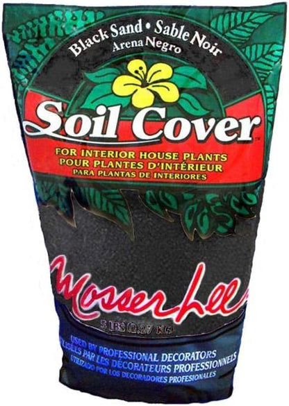 Mosser Lee ML1112 Black Sand Soil Cover, 5 lb. (Pack of 8) - size: Pack of 8