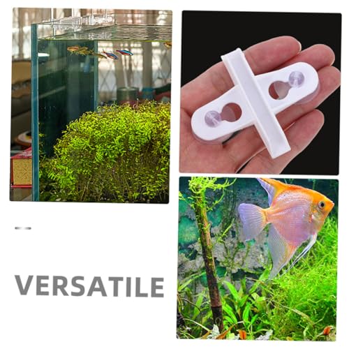 Sosoport 20pcs Aquarium Cup Clips for Fish Tank Divider Isolation Antislip Glass Holders for Setup and Reptile Enclosures Versatile Clips for Tank