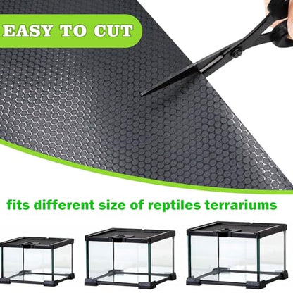 Bearded Dragon Tank Accessories Non-Adhesive Reptile Carpet Bedding | Substrate for Terrarium, Reptile Mat Terrarium Liner Tank Flooring for Leopard Gecko, Snake, Lizard and Tortoise, 18x40 in - size: 18x40 inch