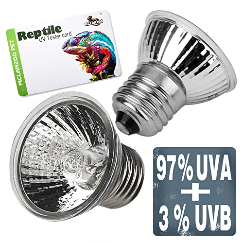 4 Pack 75W UVA UVB Reptile Light Bulbs,Basking Light Heat Lamp for Reptiles and Amphibian Terrariums Tank Cage for Turtle,Bearded Dragon,Chicken.Works with Various Lamp Fixtures Come with UV Test Card