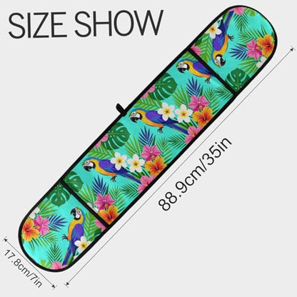 Dual-functionality Mitts and Pot Holders Sets High Heat Resistant Pot Holder Gloves Kitchen Aid BBQ (Tropical Parrot Cover) - color: Tropical Parrot Cover
