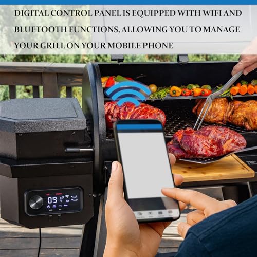 Replacement 80146 Digital PID Control Board Parts for PB850PS2, Compatible with Pit Boss Pro Series II 850 Wood Pellet Grill, Comes with WiFi and Bluetooth Function - size: 80146