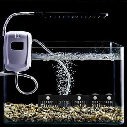 2Pcs Aquarium Overflow Comb for Fish Tank Detachable Acrylic Fish Barrier Accessory Prevent Fish Overflow for Aquatic Environments with Suction Cups