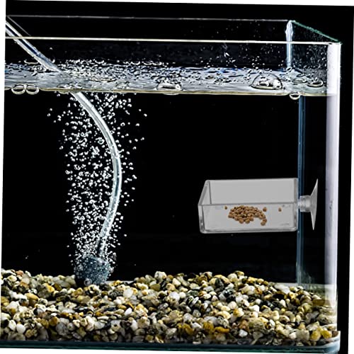 6pcs Acrylic Feeding Dishes for Fish Reptiles Food Holders for Aquariums and Convenient Feeding Trays for Betta and Shrimp Tanks