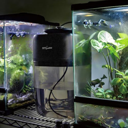 REPTI ZOO 10L Reptile Mister Fogger Mister for Reptile Tank Reptile Misting System Extremely High-Pressure Silent Pump Reptile Humidifier Terrarium Mister with 2PCS Nozzles for Reptiles/Amphibians