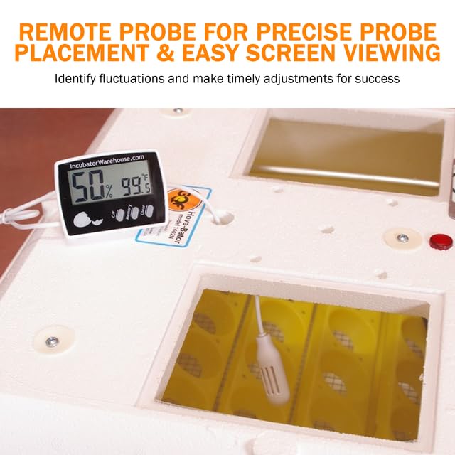 IncuTherm™ Plus Digital Thermometer and Hygrometer for Egg Incubator