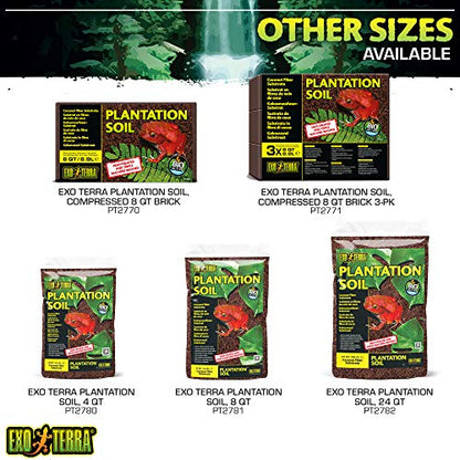 Exo Terra Plantation Soil, 7.2-Quart, Brown - size: 7.2 Quarts