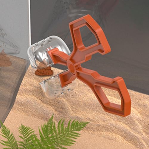 Reptiles Safe Feeding Tongs Clear Creature Catcher for Gentle Handling Ergonomic Grip Easy Maintenances Tool Creature Captures Tool - color: Black, size: C