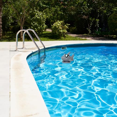 SWIMLINE HYDROTOOLS 87271 Shark Large Capacity Pool & Spa Chemical Dispenser | Compatible With Bromine & Chlorine Supports 1-3’’ Tablets | Adjustable For Customizable Flow Rate | Cost Effective - color: Cool Shark