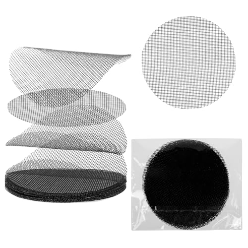 20 Pcs Flower Pot Hole Mesh Pad, 4 Inch Round Bonsai Pots Bottom Grid Mat Keep Soil from Flowing Away Plant Pot Drainage Mesh Hole Screens for Garden Outdoor Potted Plants