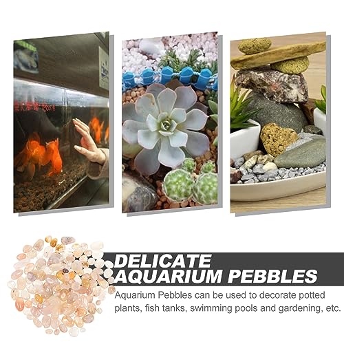 Yardwe 1set Polished Natural Pebbles for Aquariums Decorative Stones for Fish Tanks for Plants and Gardens Agate Pebbles