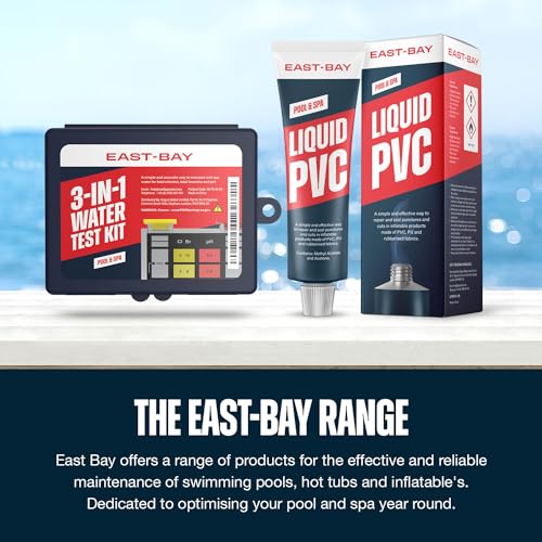 East Bay 3-in-1 Pool Test Kit | At-Home Pool & Spa Water Testing for Total Chlorine, Total Bromine & pH | Fast & Accurate Chemical Test for Swimming Pools