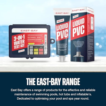 East Bay 3-in-1 Pool Test Kit | At-Home Pool & Spa Water Testing for Total Chlorine, Total Bromine & pH | Fast & Accurate Chemical Test for Swimming Pools