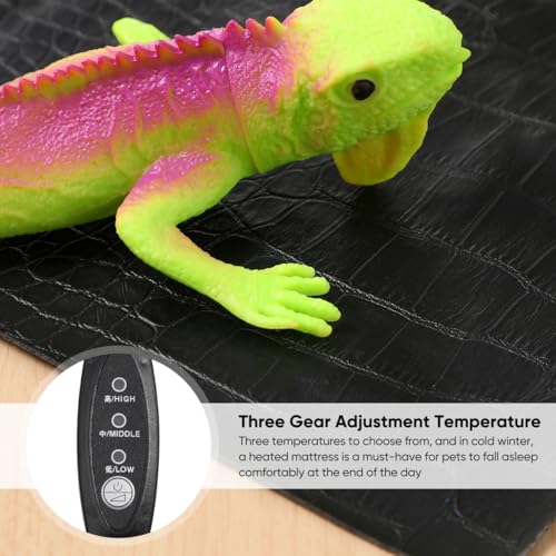 LIOOBO Reptile Pet Heating Cushion USB Carbon Fiber Heated Mat Energy Efficient Pet Supply for Cold Weather Safe Comfortable Use