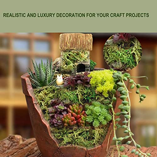 35 OZ Moss for Potted Plants Fake Moss for Fake Plants,Artificial Moss for Crafts,Faux Moss for Fake Plants Decroative Moss Artificial Green Moss