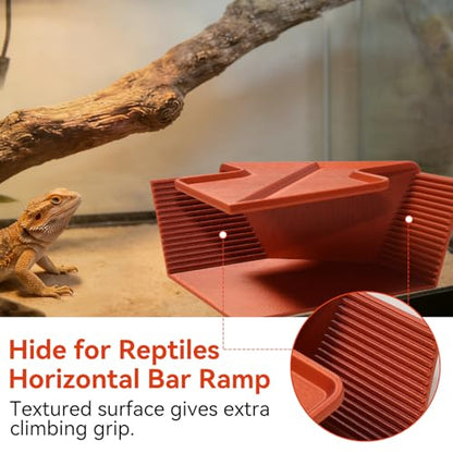 Cave Hide for Reptiles, Lizard Hideout with Safe Shelter | Snake Cave Hut for Themed Terrarium Ideal for Gecko Hamster Snake to Rest & Hide