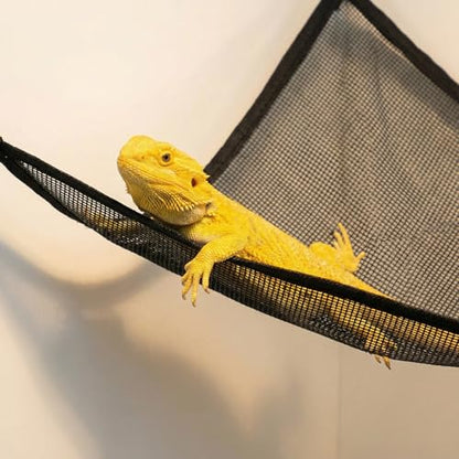 Snake Enclosure Accessories, Reptile Climbing Ring Hammock Set, Snake Tank Accessories for Ball Python, Corn Snake, Leopard Gecko, Chameleon, Lizard, Enrichment Toys Climbing Resting Perch
