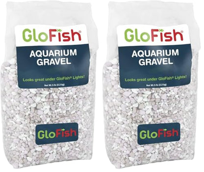 GloFish Aquarium Gravel, Pearlescent, Complements Tanks and Décor (AQ-78484), 5 Pounds (Pack of 2) - size: 5 Pound (Pack of 2)