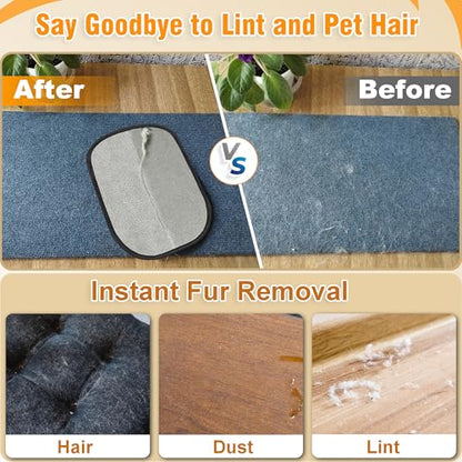 Pet Hair Removal Glove for Cats & Dogs, Upgraded Five-Finger Electrostatic Pet Hair Remover Glove, Reusable Tool for Couch, Carpet, Laundry & Car Seat - color: Pet Hair Removal Glove for Cats & Dogs