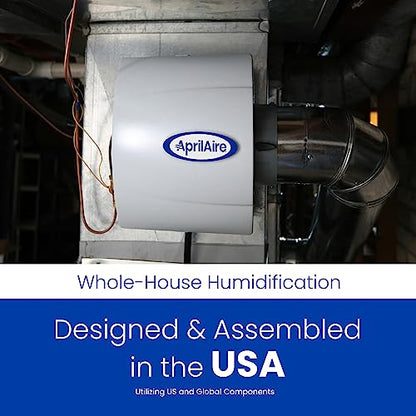 AprilAire 500M 12-gal. Whole-House Small Bypass Evaporative Humidifier with Manual Control for up to 3,600 sq. ft. + AprilAire Model 5843 Humidifier Installation Kit - style: Humidifier + Installation Kit