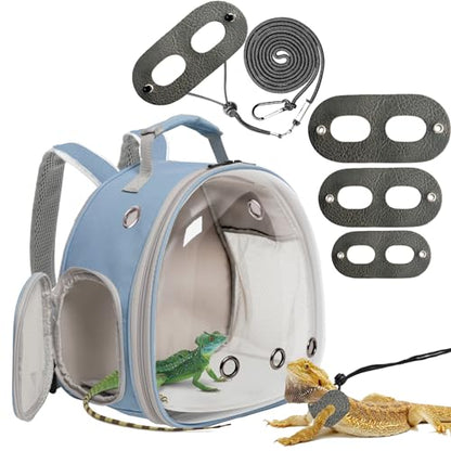 Guinea Pig Carrier,Guinea Pig Carrier for 2,Reptile Travel Carrier for Lizards Sugar Glider Hedgehog Rat Parrot Birds - color: Blue