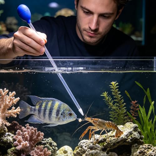 Aquarium Siphon Extra-Long Aquarium Cleaning Tool | Feeder Tube for Fish Tank for Marine Reef Plant Tank Home Hobbyist Professional Public Research - color: extra large