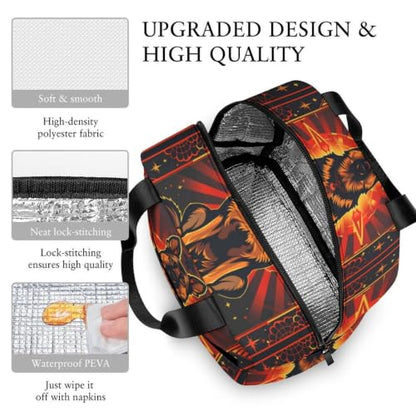 German Shepherd Dog Lunch Bag for Women Men | Insulated Lunch Box Leakproof Food Meal Containers Reusable Foldable 6L Capacity Lunch Tote Bags for Work Picnic Travel - color: style-13