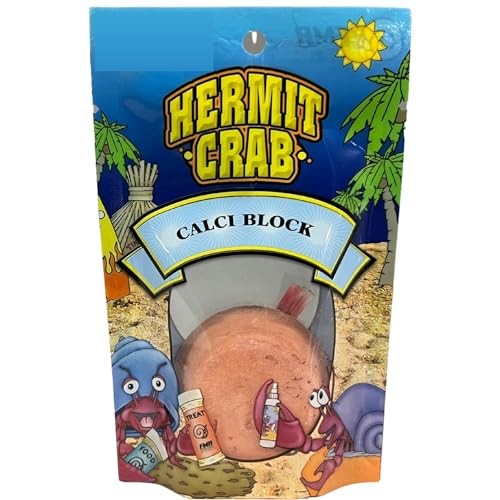 Needzo Hermit Crab Calci Food Block, Treat and Calcium Supplement Set, Keep Your Pet Healthy All Natural Supplies for Crabs, 3 Pack Mineral Supplements