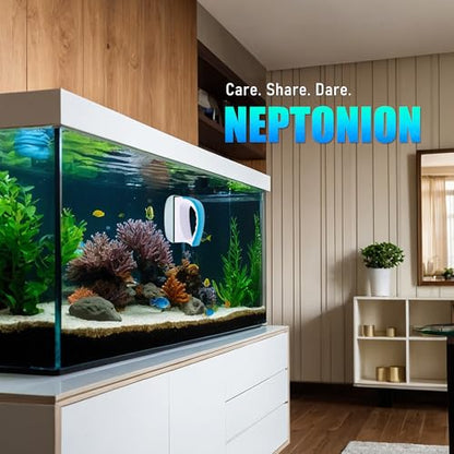 Magnetic Aquarium Fish Tank Glass Algae scrapers Glass Cleaner Scrubber Clean Brush [Floating,Scratch-Free,Non-Slip,magnetizing] S - color: Light Blue