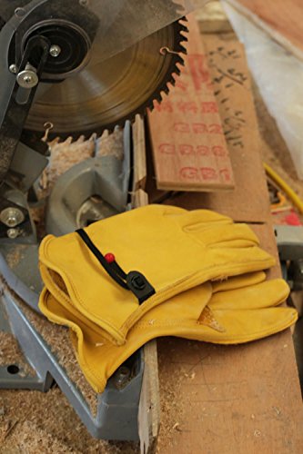 OZERO Leather Work Gloves: Cowhide Gardening Work Gloves, Gold, M, 3 Pairs | Full Grain Cowhide, ANSI/ISEA 105 Certified, Puncture Level 4, Abrasion Level 3, for Gardening Yard Construction Ranch Work - size: Medium (3 Pair)