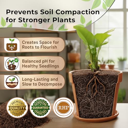 Leaves & Soul Coco Coir for Plants 2.2 Qt Soil Amendment for Potting Soil | Coco Coir for Indoor Plants Retains Moisture, Coconut Coir Improves Drainage, Mix with Garden Soil for Better Aeration & Root - style: Coco Coir Soil Additive (2.2 Quarts)